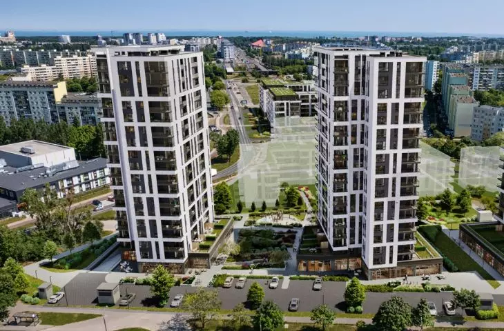 Two more 17-story buildings will stand next to the existing 55-meter towers