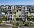 Two more 17-story buildings will stand next to the existing 55-meter towers