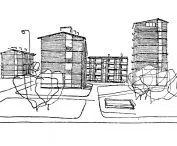 Bielany I housing estate, designed by Maria Piechotka, Kazimierz Piechotka