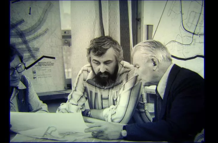 from left: Hanna Adamczewska-Wejchert, Stanisław Niemczyk, Kazimierz Wejchert