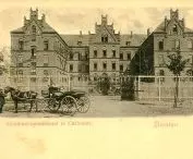 Dawny klasztor Urszulanek we Wrocławiu na pocztówce