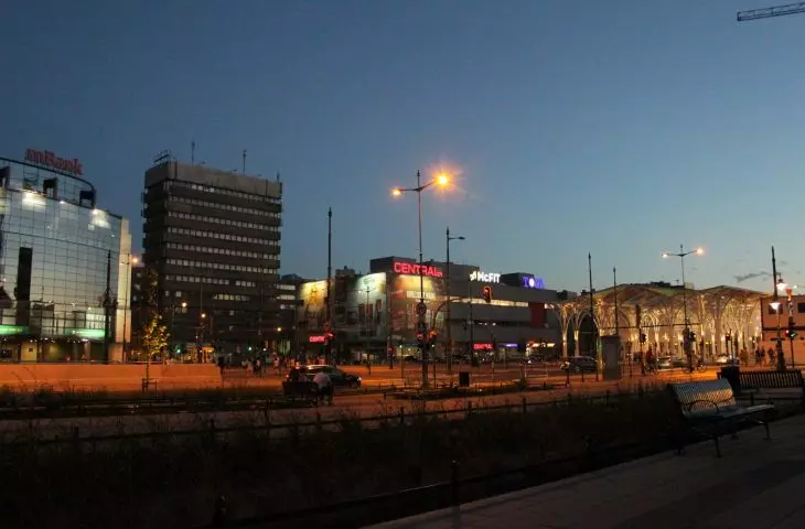 Pilsudski Avenue and Mickiewicz Avenue in Lodz, 2017.