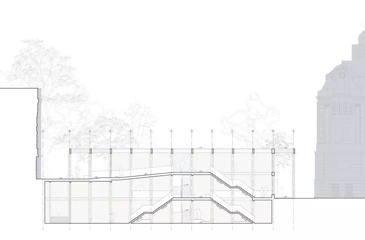 cross-section A-A