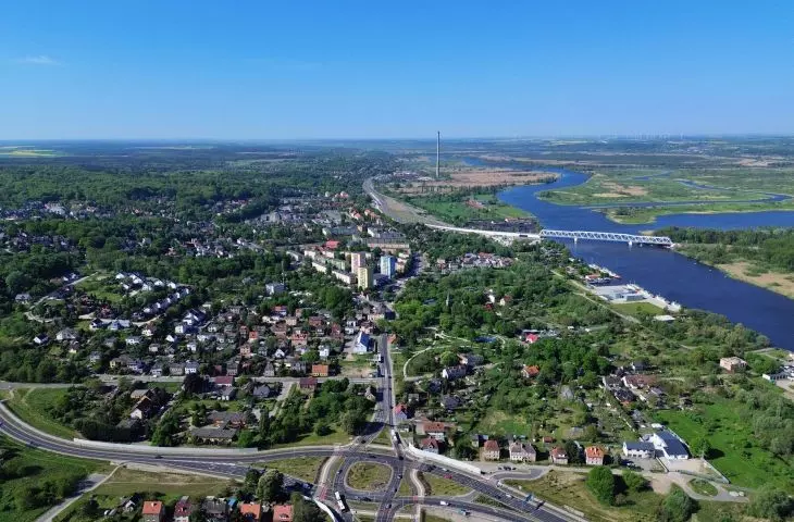 Widok na Podjuchy w Szczecinie