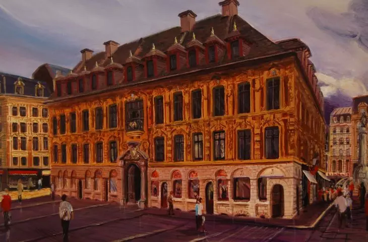 francuska ulica 3, akryl na płótnie, autor: Jan Sikora