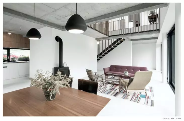 The interiors are dominated by white
