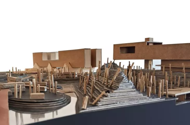 Makieta projektu Centrum Rozwoju Rolnictwa Miejskiego w Pekinie