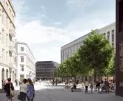 A distinctive element of the square will be special floor slabs made of fiber-reinforced concrete