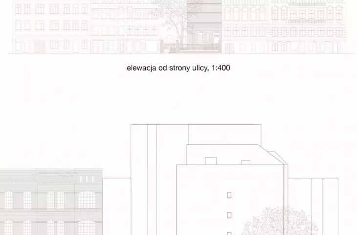 elevation, cross-section
