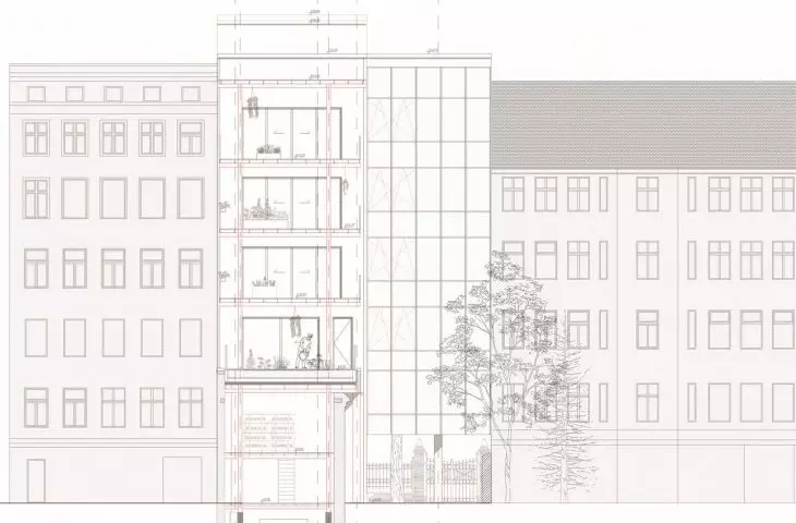 cross-section D-D