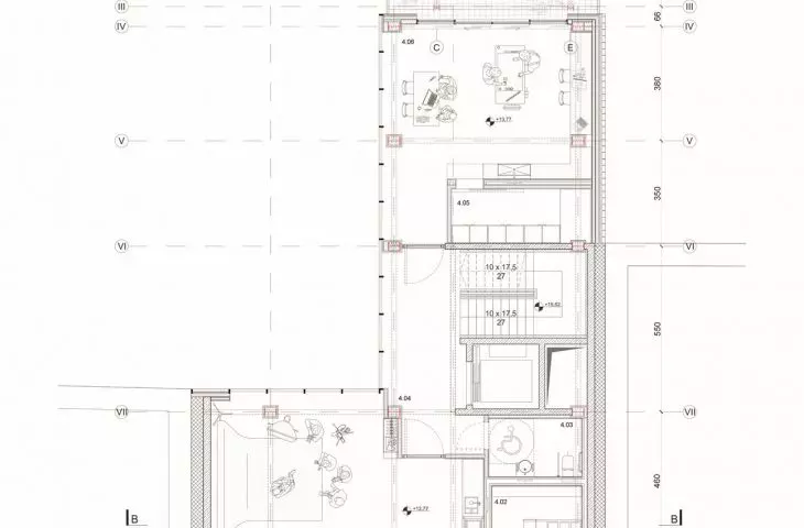 Floor plan of Level +4