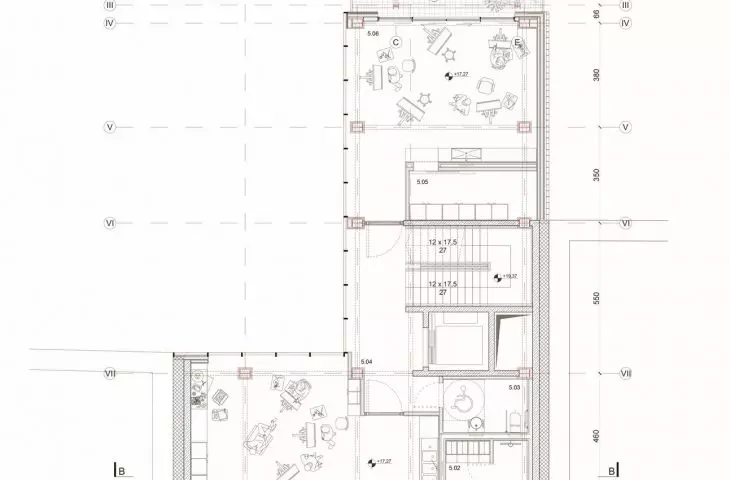 Floor plan of Level +5