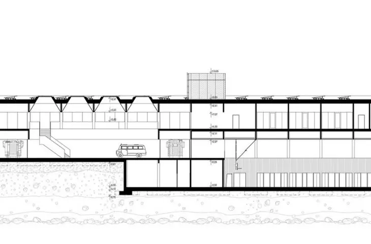 A-A cross-section