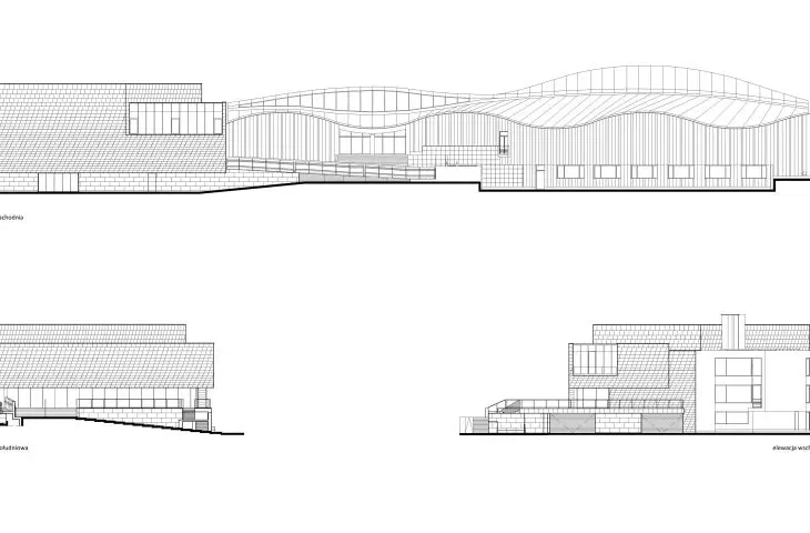 Europa Gallery - Far East, elevations. 