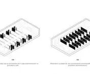 diagram showing the conversion of a gym into an emergency response hub