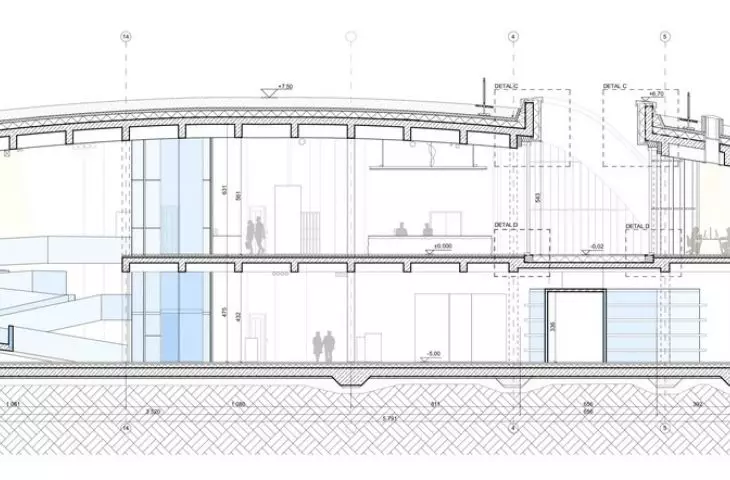 A-A cross-section