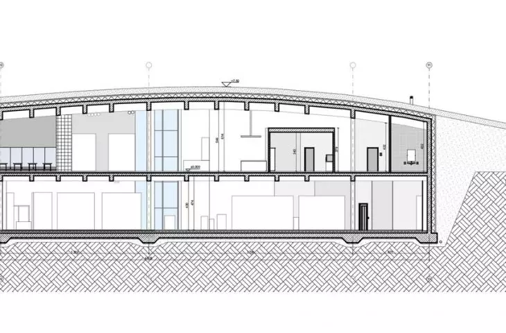 B-B cross-section