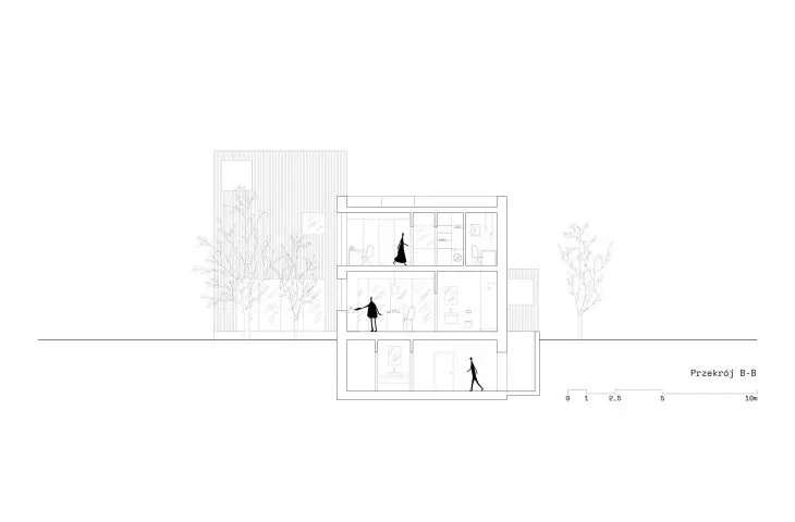 B-B cross-section