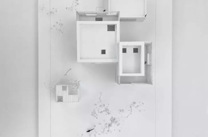 scale model, bird's-eye view