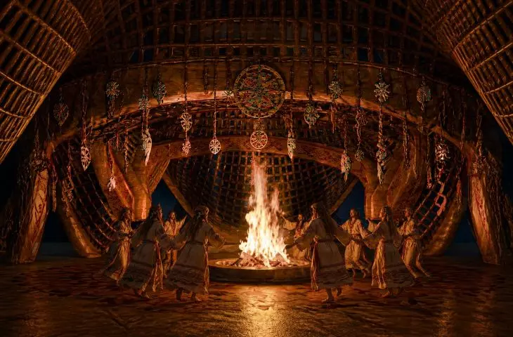 inside the pavilion