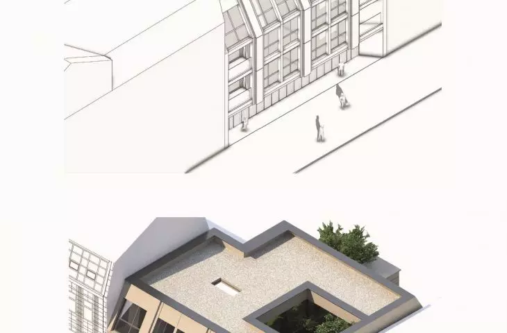 axonometric views from the street