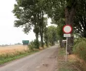 Koniec przejezdnego odcinka DW nr 591 w Michałkowie. Około 1,5 km dalej znajduje się granica polsko-rosyjska