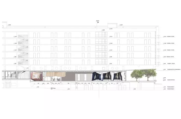 A-A cross-section