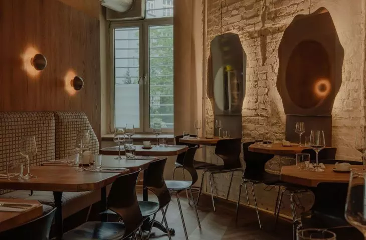 The interiors of the Ballarò restaurant in Warsaw