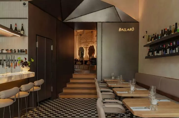 The interiors of the Ballarò restaurant in Warsaw