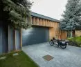 view of the garage