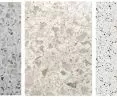 Examples of terrazzo floors made with Bautech Futura products