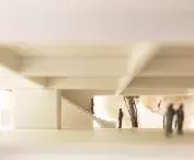 Renovation and Expansion Project for the Musik-Akademie Campus in Basel — Model of the Outdoor Foyer