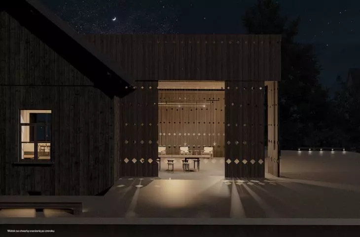 the conservatory after dark