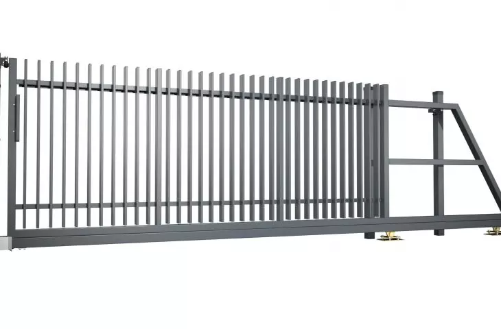 VERTICALE - novelty among palisade fences - self-supporting gate