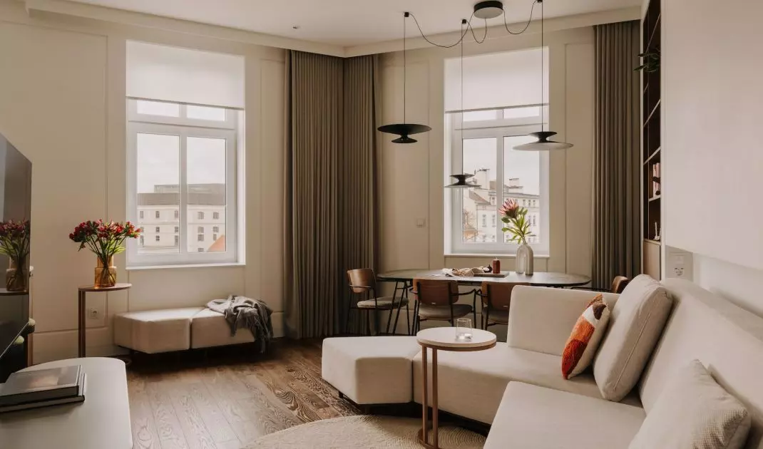 An apartment in a tenement building on Bema Square in Wrocław
