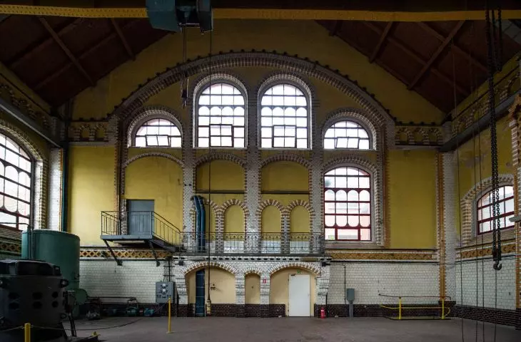 Wnętrze dawnej przepompowni we Wrocławiu