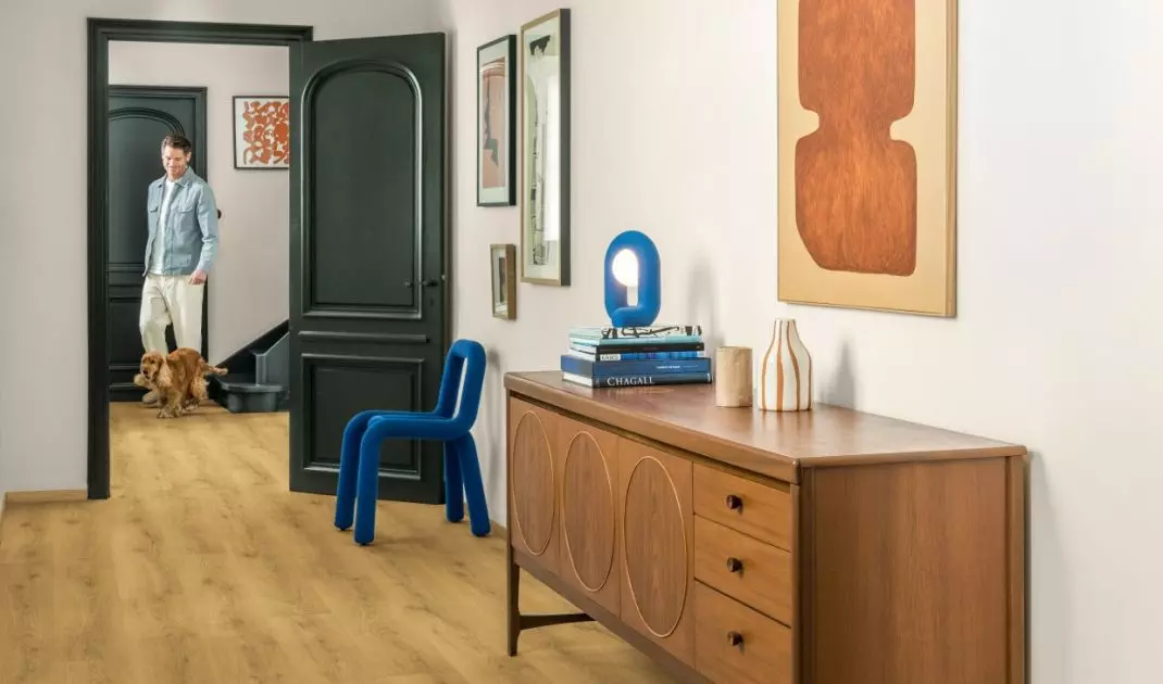 Vintage works best when classic forms are paired with bolder colors and contemporary details 