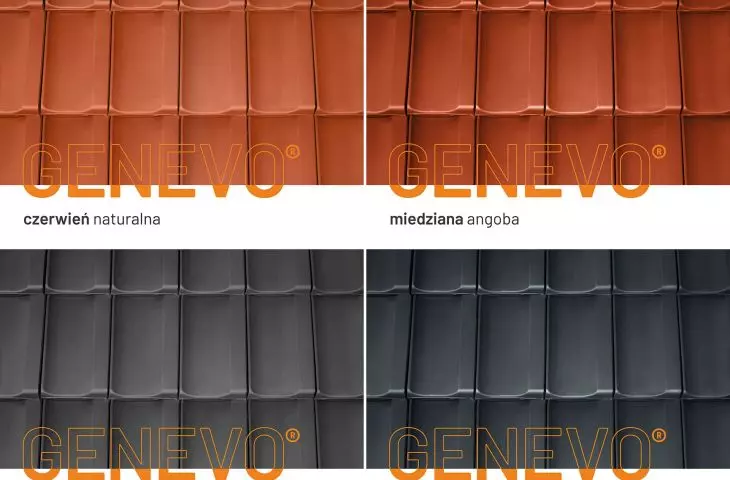  GENEVO's color palette allows you to match the roof to both classic and modern buildings