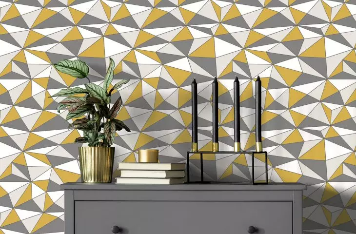 Wallpaper and acoustic materials for commercial tasks - Cubism wallpaper