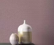 Wallpaper and acoustic materials for commercial tasks - Hexagon wallpaper