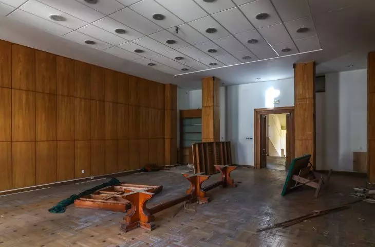 Wnętrza gmachu Wydziału Chemicznego Politechniki Łódzkiej