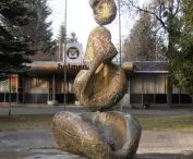 Outdoor Sculptures Near the Rolling, Drawing, and Finishing Shop at the 