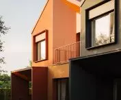 A neighborhood of single-family homes at 58 Borków Street in Warsaw