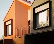 A neighborhood of single-family homes at 58 Borków Street in Warsaw