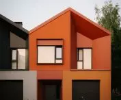 A neighborhood of single-family homes at 58 Borków Street in Warsaw