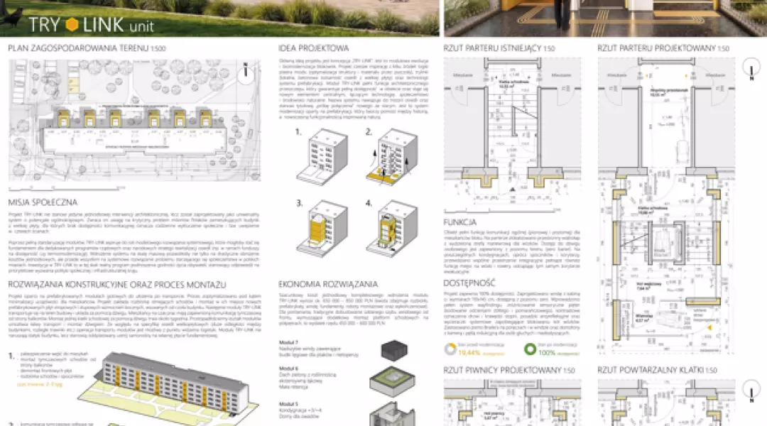 Wyróżnienie, proj.: Mateusz Pokosiński AMP ARCHITEKTURA