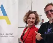 Aleksander Janicki with Anna Kyrii, the NASAU representative in Ukraine