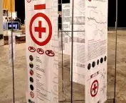Presentation of the “Red Cross Med Center” at the “Architecture in Action” exhibition in Barcelona, held in conjunction with the 2024 EUMies Awards