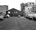 A fascination with everyday environments characteristic of an entire generation: the Public House building designed by Sergison Bates, with the construction of the Walsall Art Gallery in the background, circa 1997