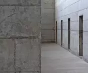 abstrakcyjne wnętrze, Peter Märkli, La Congiunta, Giornico, Ticino, 2009 rok
